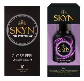 Набор SKYN Close Feel 10 шт и Лубрикант Skyn All Night Long 80 мл SK119 фото
