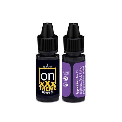 Збуджувальні краплі для клітора Sensuva On xXxTREME Arousal Oil з антидотом (5 мл + 5 мл) SX1487 фото