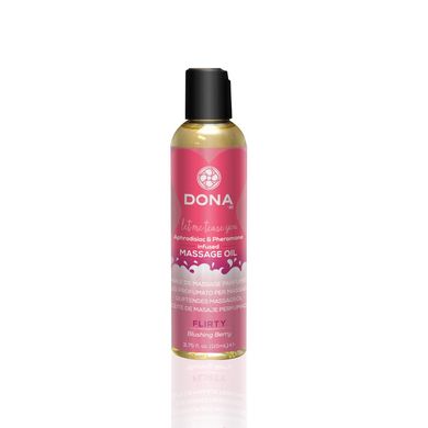 Масажна олія DONA Massage Oil FLIRTY – BLUSHING BERRY (110 мл) з феромонами та афродизіаками SO1689 фото