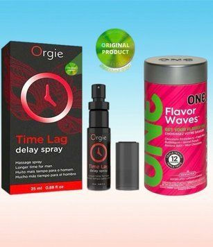Пролонгатор для чоловіків Time Lag, 25 мл. ORGIE + 12 шт ONE Flavor Waves SOS6670 фото