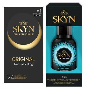 Набор : SKYN Original 24 шт и Лубрикант SKYN AQUA FEEL 80МЛ SK69 фото