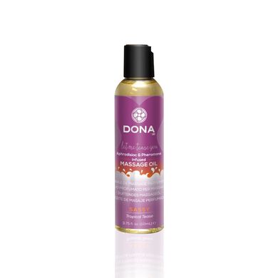 Массажное масло DONA Massage Oil SASSY - TROPICAL TEASE (110 мл) с феромонами и афродизиаками SO1690 фото