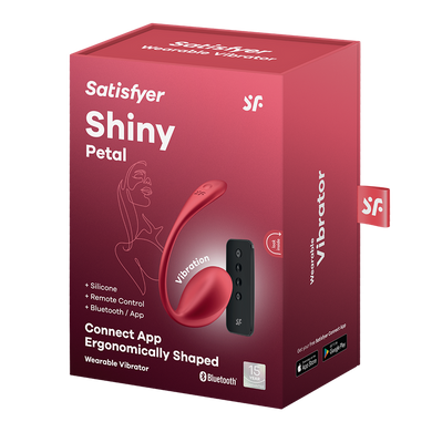 Вібратор для точки G із дистанційним керуванням Satisfyer Shiny Petal Connect App &mdash; твій солодкий секрет SX1220 фото