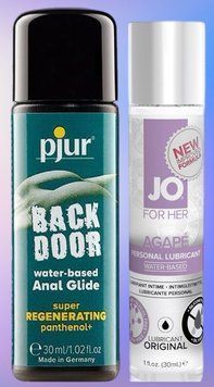Набор лубрикантов pjur backdoor Regenerating 30 мл + System JO AGAPE ORIGINAL (30 мл) LB448 фото