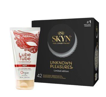 SKYN Unknown Pleasures+ &ndash; 42 шт и Смазка ORGIE LUBE TUBE HOT, 150 мл SOS798 фото