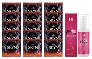 Комплект Skyn Warming 15 шт + Sexual Health Series LibiGel Intimate Libido SOS14501 фото