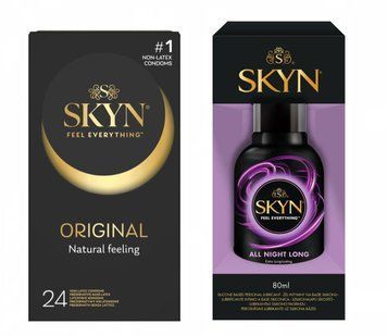 Набор SKYN ORIGINAL 24 шт и Лубрикант Skyn All Night Long 80 мл SK122 фото