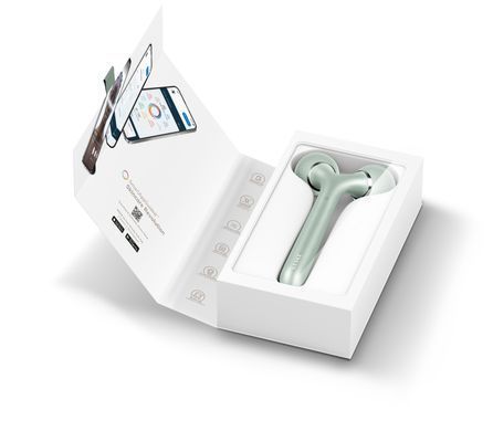 Електронний ультразвуковий ролик для обличчя та тіла GESKE Sonic Facial&Body Roller 4в1 green HB0040 фото