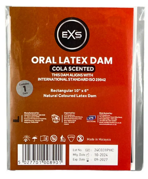 Латексная салфетка EXS Scented Latex Dam со вкусом Колы (Cola) EXS3 фото