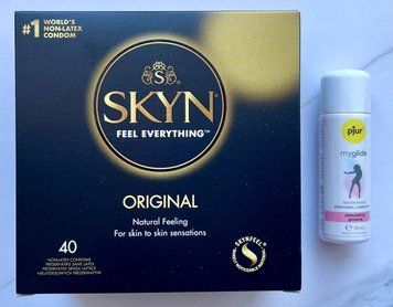Комплект SKYN ORIGINAL 40 шт. + pjur my glide 30 мл, с женьшенем SOS1926 фото