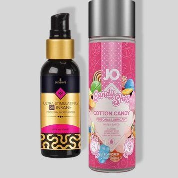 Sensuva Ultra-Stimulating On Insane Original (57 мл) + JO Candy Shop Cotton Candy (60 мл) LB354 фото