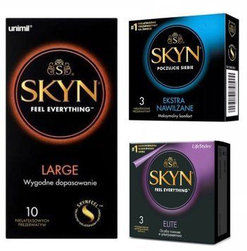Набор Skyn 16 шт : Large -10 шт , Elite -3 шт , Extra Lube -3 шт SK109 фото