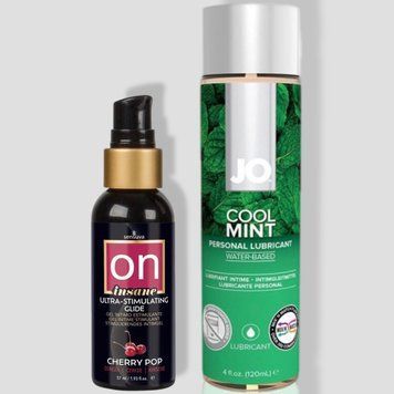 Sensuva Ultra-Stimulating On Insane Cherry Pop (57 мл) + JO Cool Mint (120 мл) LB138 фото