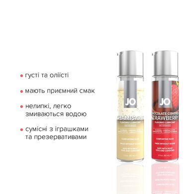 Набір лубрикантів JO Sweet&Bubbly &mdash; Champagne & Chocolate Covered Strawberry (2&times;60 мл) SO6777 фото