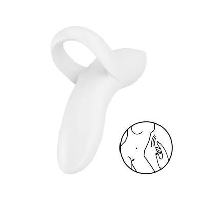 Вібратор на палець Satisfyer Bold Lover White, гнучкий SO6721 фото