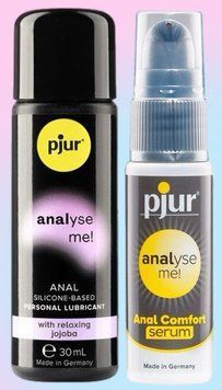 Набор лубрикант pjur analyse me! Relaxing jojoba silicone 30 мл + сыворотка pjur analyse me! Serum 20 мл LB557 фото