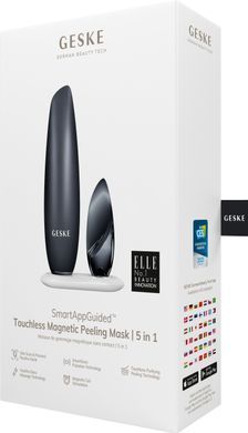 Безконтактна магнітна пілінг-маска GESKE Touchless Magnetic Peeling Mask 5в1 black HB0555 фото
