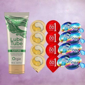 Комплект 15 штук OLO+ONE - Лубрикант LUBE TUBE NATURE, 150 мл ORGIE SOS4745 фото