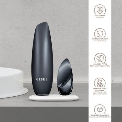 Безконтактна магнітна пілінг-маска GESKE Touchless Magnetic Peeling Mask 5в1 black HB0555 фото