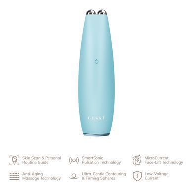 Мікрострумова ручка для підтяжки обличчя GESKE MicroCurrent Face-Lift Pen 6в1 turquoise HB0125 фото