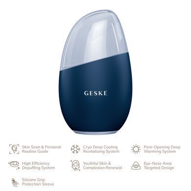 Масажер для обличчя GESKE Cool&Warm Eye and Face Massager 7в1 midnight HB0290 фото