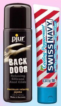 Набор лубрикантов pjur backdoor anal Relaxing jojoba silicone 30 мл + Swiss Navy Cooling Peppermint 10 мл LB735 фото