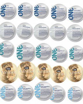 SET ONE 25 шт : classic , pleasures dome , pleasure plus , vanish , super sensitive SOS225 фото