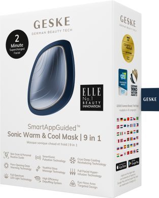 Ультразвукова маска тепло та холод GESKE Sonic Warm&Cool Mask 9в1 midnight HB0100 фото