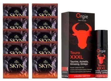 Комплект Skyn Warming 10 шт + TOURO XXXL Cream (15 мл) SOS14455 фото