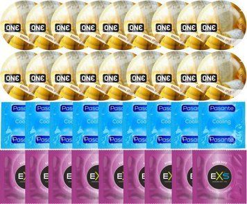 Набір 36 шт ONE Banana Split + Pasante Cooling + EXS EXTRA SAFE SOS7679 фото