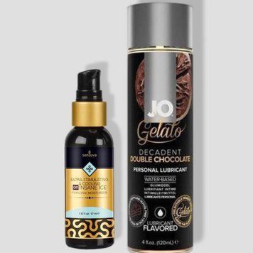 Sensuva Ultra-Stimulating ON Insane Ice (57 мл) + JO GELATO Double Chocolate (120 мл) LB275 фото