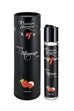 Массажное масло Plaisirs Secrets Litchi (59 мл) с афродизиаками, съедобное, подарочная упаковка SO1835 фото