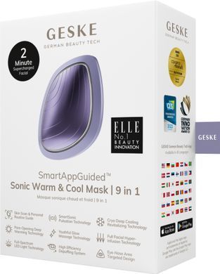 Ультразвуковая маска тепло и холод GESKE Sonic Warm & Cool Mask 9 в 1 purple HB0101 фото