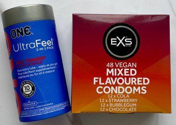 НАБІР резинок ONE UltraFeel 2-in-1 10 шт - EXS Mixed Flavoured 48 шт SOS3149 фото