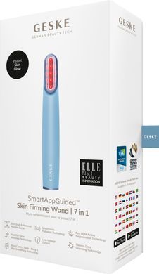 Устройство для укрепления и тонизации кожи лица с поворотной головкой GESKE Skin Firming Wand 7в1 aquamarine HB0437 фото
