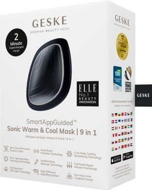 Ультразвукова маска тепло та холод GESKE Sonic Warm&Cool Mask 9в1 black HB0102 фото
