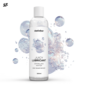 Satisfyer Sparkling Water &mdash; Лубрикант на водній основі з ефектом ігристого покалывання, 300 мл SX2729 фото