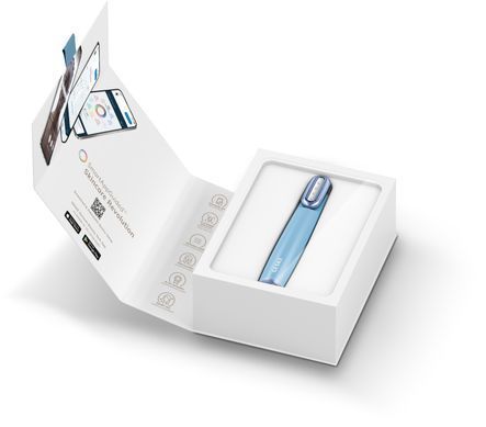 Устройство для укрепления и тонизации кожи лица с поворотной головкой GESKE Skin Firming Wand 7в1 aquamarine HB0437 фото