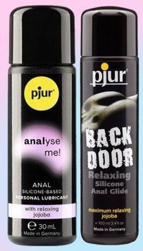 Набор лубрикантов pjur analyse me! Relaxing jojoba silicone 30 мл + pjur backdoor anal Relaxing jojoba silicone 100 мл LB561 фото