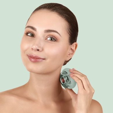 Масажер для обличчя та тіла GESKE Sonic Cool&Warm Face and Body Massager 9в1 green HB0277 фото