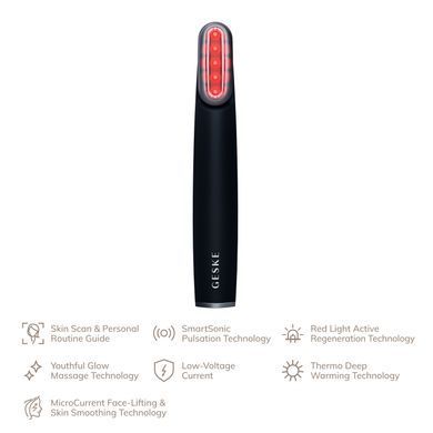 Устройство для укрепления и тонизации кожи лица с поворотной головкой GESKE Skin Firming Wand 7в1 black HB0438 фото