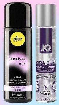 Набір лубрикантів pjur analyse me! Relaxing jojoba silicone 30 мл + System JO Xtra Silky Silicone (30 мл) LB562 фото