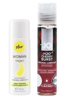 Набор лубрикантов pjur Woman Vegan 30 мл + System JO Cherry Burst (30 мл) LB80 фото