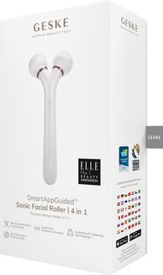 Электронный ультразвуковой ролик для лица GESKE Sonic Facial Roller 4в1 starlight HB0176 фото
