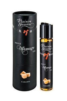 Масажна олія Plaisirs Secrets Caramel з афродизіаками, їстівна (59 мл) SO1837 фото