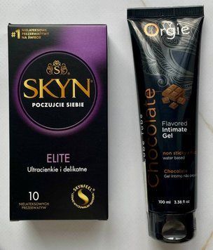Комплект Skyn Elite 10 шт - Лубрикант ORGIE LUBE TUBE шоколад, 100 мл SOS2920 фото