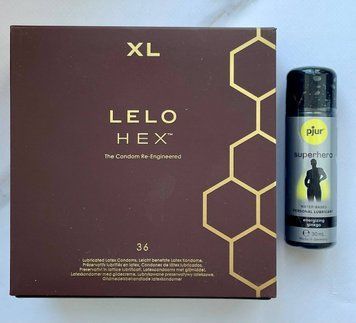 Набор LELO HEX Respect XL 36 Pack &ndash; Стимулирующая смазка pjur Superhero glide 30 мл SOS1984 фото