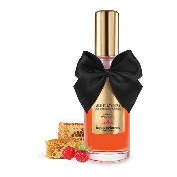 Разогревающее масло Bijoux Indiscrets Light my Fire &ndash; Wild Strawberry&Honey SO5937 фото