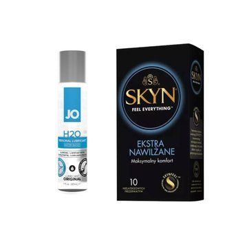 Набор SKYN Extra Lube, 10 шт + лубрикант на водной основе System JO H2O ORIGINAL, 30 мл SKYN40 фото