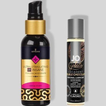 Sensuva Ultra-Stimulating On Insane Original (57 мл) + JO GELATO Double Chocolate (30 мл) LB363 фото